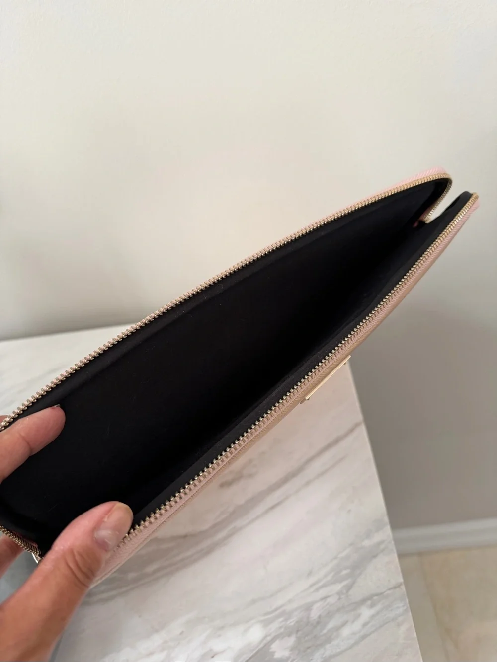 Kate Spade Metallic Rose Gold Laptop Sleeve (For up to 15” Laptops)